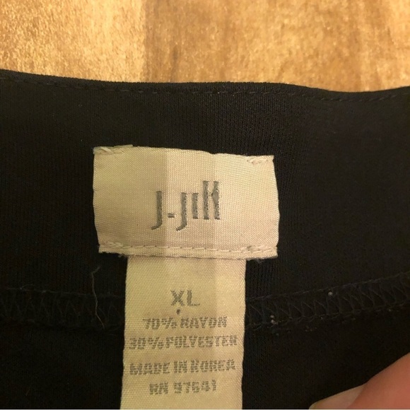 J Jill Single Button Closure Black Pullover Top Shirt Womens Size XL 3/4 Sleeve - Picture 5 of 7